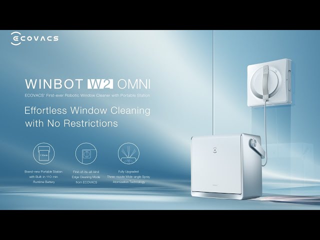 Introducing WINBOT W2 OMNI - Our most advanced window cleaning robot yet!