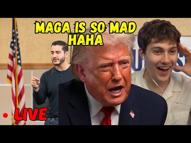 MAGA FREAKS OUT With Abdul El-Sayed Winning Dem Primary  | Debating MAGA Republicans LIVE