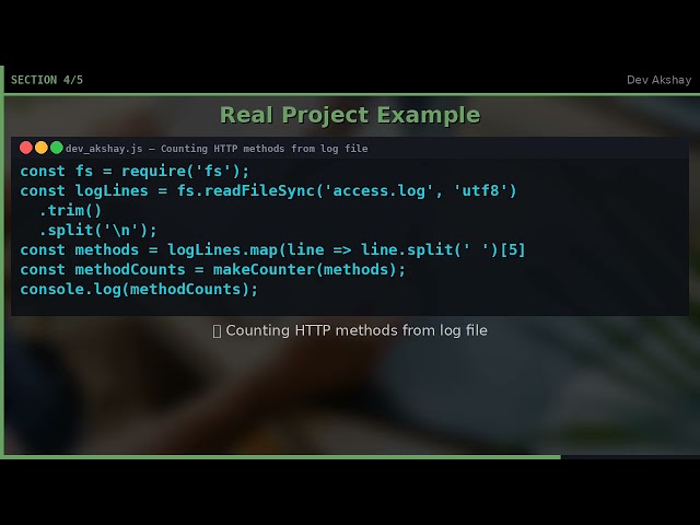 [Node.js] Quick Frequency Counts with a Counter Function