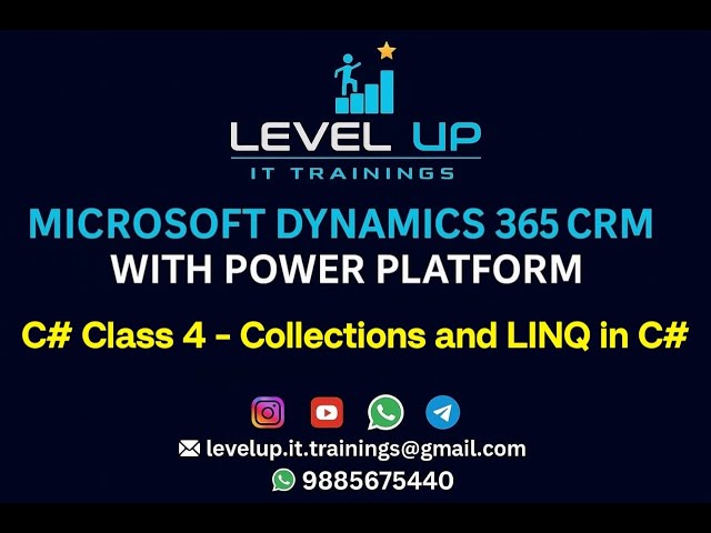 C#  Class 4 - Collections and LINQ in C#