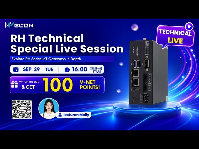 Explore Wecon RH Series IoT Gateways | Technical Live Stream