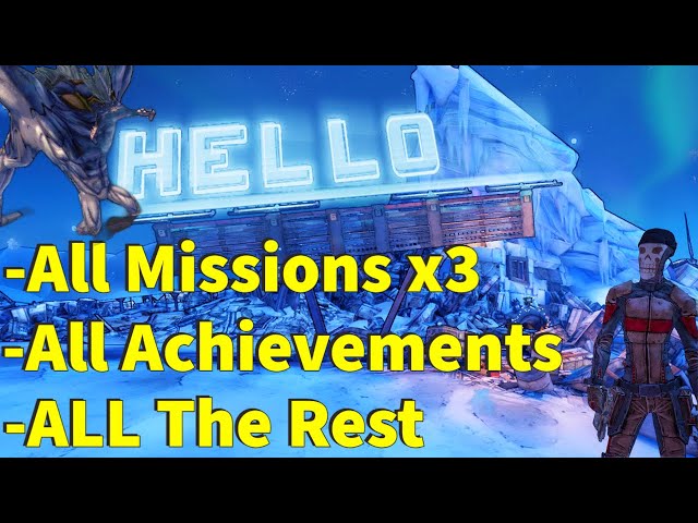 Borderlands 2: 100% Completion Zer0 Playthrough Ep 1 - A Lofty List