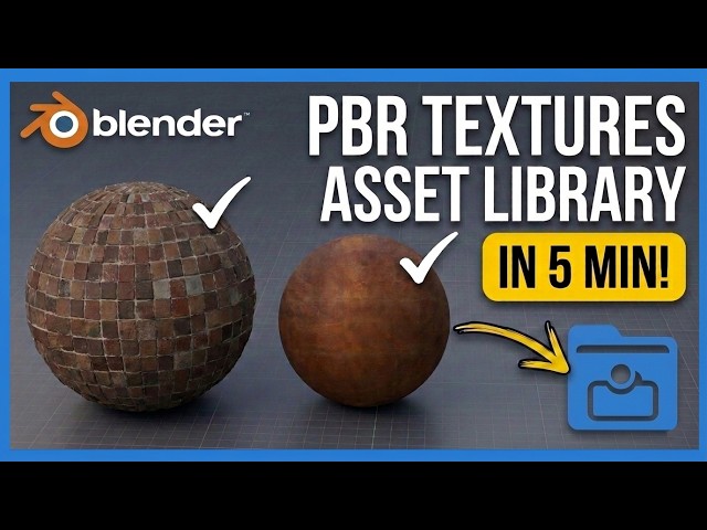 Import PBR Textures to Blender's Asset Library in 5 Minutes