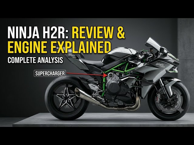 KAWASAKI NINJA H2R: Review & Supercharged Engine Explained! 🚀#trending #kawasaki 