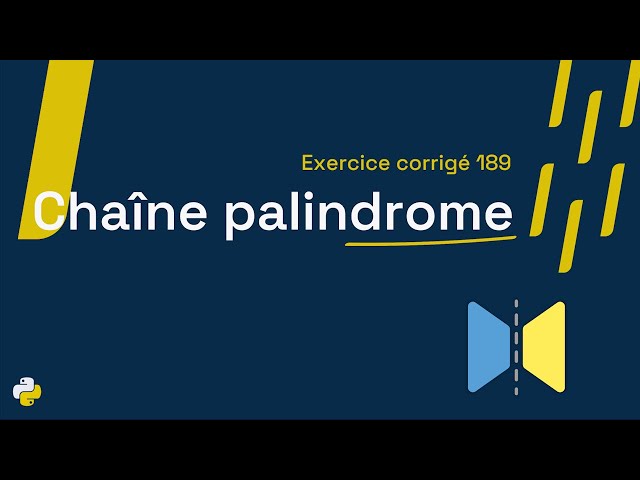 Corrected exercise 189: Program that allows you to check if a string is a palindrome