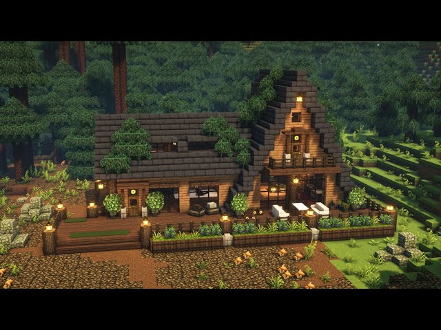 [Minecraft] 🌲✨ Aesthetic Cottage Tutorial / Mizuno's 16 Craft Resource Pack