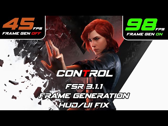 How to Install FSR 3.1.1 Frame Generation on Control HUD/UI FIXED