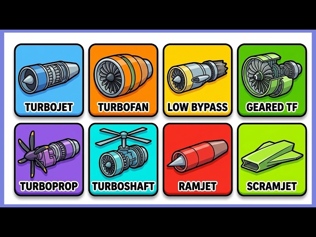 Every Jet Engine Explain in  7 Minutes