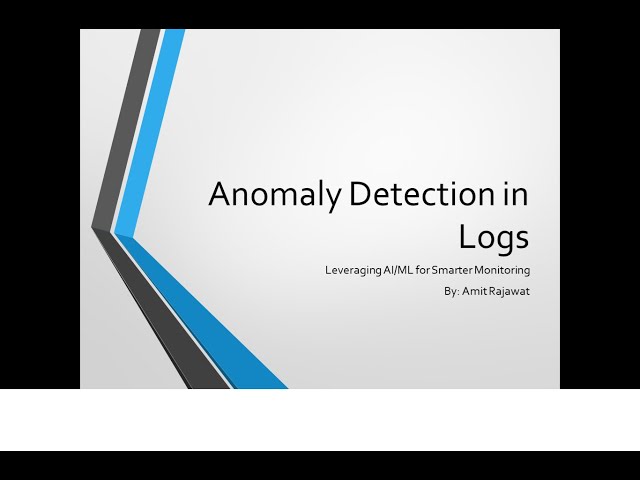 Anomaly detection in Logs