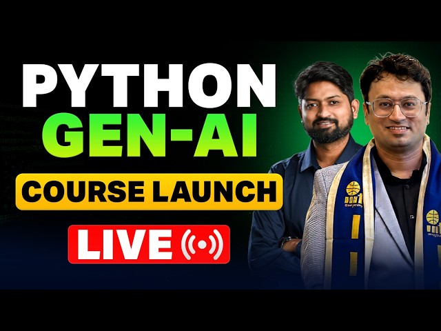 Python & Gen AI Course for Beginners | Batch Launch 2026 | GanitAnk Skills #mhtcet2026