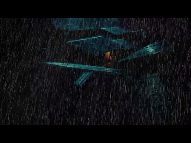 No Ads Rain Sounds for Sleeping - ASMR Continuous Rain on Metal Roof for Calm Nights and Deep Sleep