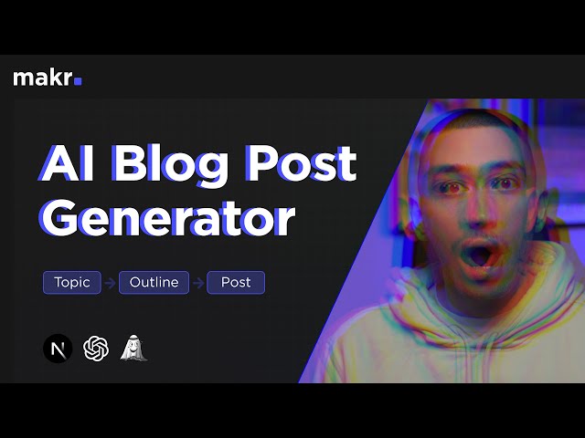 I've Built an AI Blog Post Generator with ChatGPT
