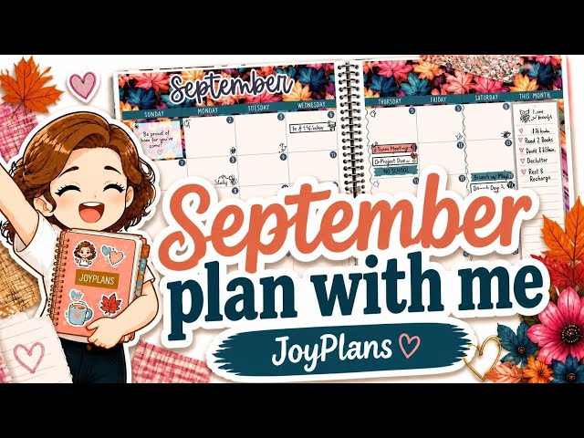 September Plan With Me | Monthly Planner Setup + Cute Autumn Planning