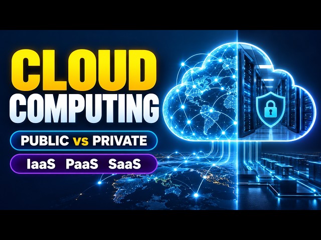 Cloud Computing Explained for Beginners | Public vs Private Cloud | IaaS, PaaS, SaaS