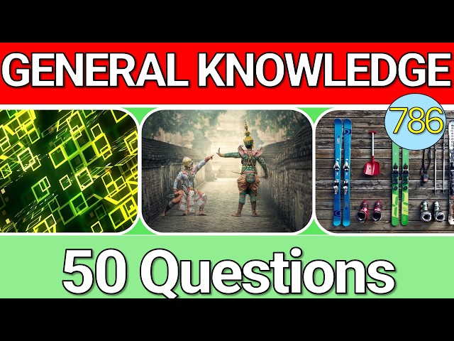 Educational General Knowledge Quiz Trivia 786 📚💡| Can You Answer All 50 Questions Correctly? 2026