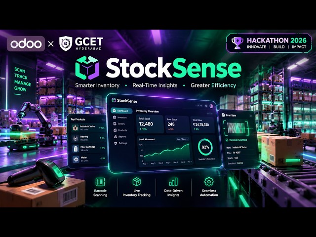 We Built an AI-Powered Inventory System for Odoo Hackathon 2026 🚀 | Stock Sense