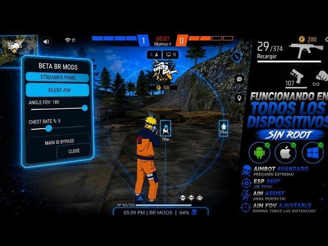 PANEL BR MODS GRATIS PARA FREE FIRE 🤤 PARA CUENTAS PRINCIPALES SIN RIESGO DE BAN 📂