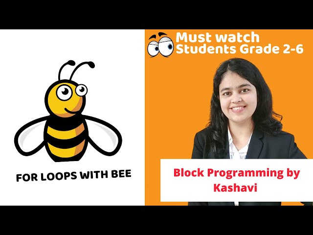 Code.org Projects for Kids Beginners | For Loops with Bee | Coding for Kids | Coding Blocks Junior