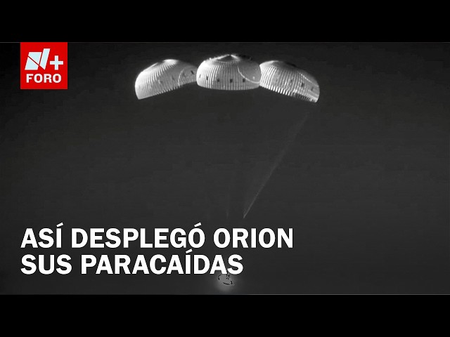 Orion Capsule Successfully Deploys Parachutes for Splashdown in the Pacific Ocean