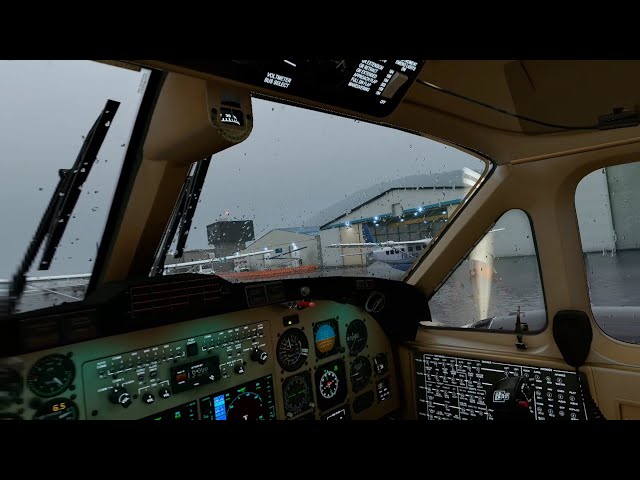 [X-Plane 12] Very bad weather flight Ketchikan to Wrangell, AK | KA350 | Meta Quest 3 RTX 4080S