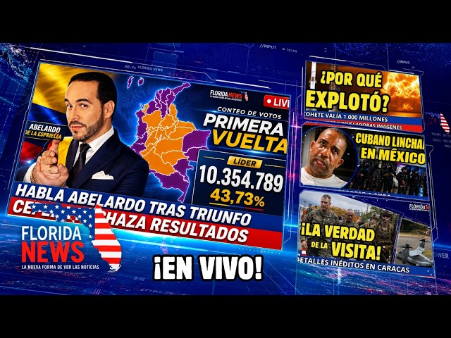 🚨 ALERTA: COLOMBIA DECIDE HOY 🇨🇴 Primera vuelta, cohete explota, cubano linchado y visita Venezuela