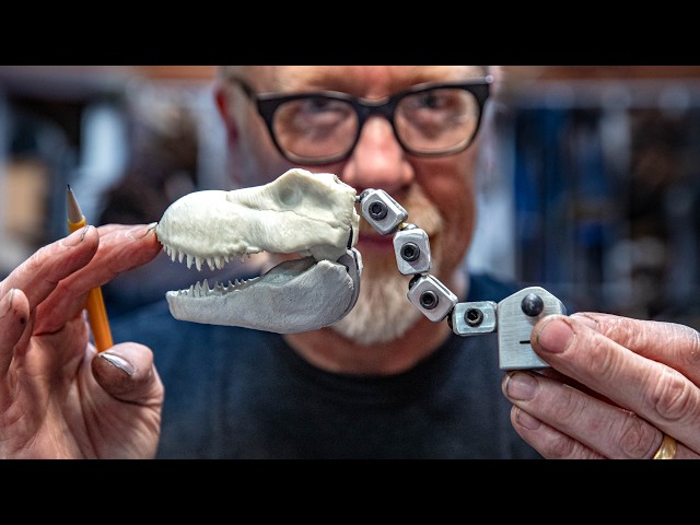 Adam Savage Builds a T-Rex Stop-Motion Armature!