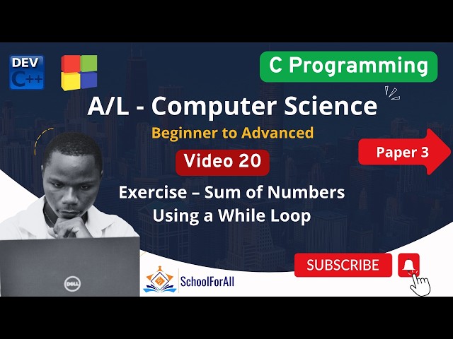Video 20 Exercise – Sum of Numbers Using a While Loop