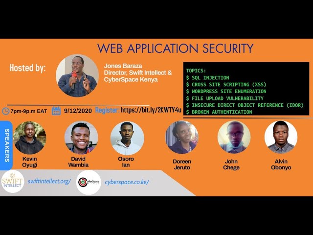 Web Applications Security Webinar
