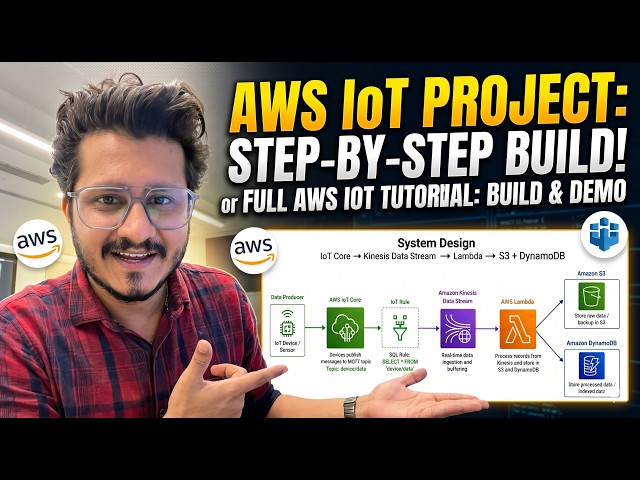 AWS Real-Time IoT Data Pipeline | IoT Core → Kinesis → Lambda → S3 + DynamoDB | AWS Tutorial