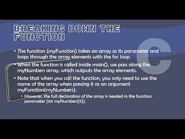4.13 Passing Arrays to Functions