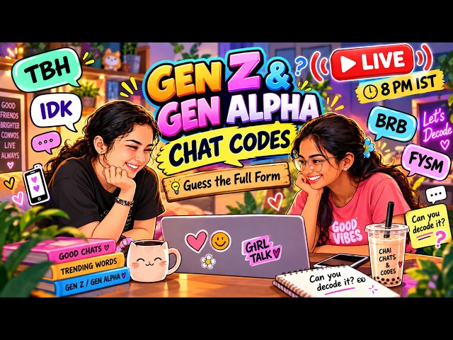 💬 Gen Z & Gen Alpha Chat Codes Challenge! 😎🔥 | Guess the Full Form LIVE