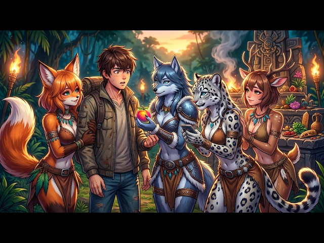 He Entered A Primitive World Of Beast Girls,And Their Tribe Started Treating Him Like Their Treasure