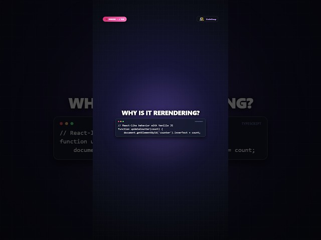 React vs Vanilla JS ⚡ Which Is Faster? Re-Rendering Explained
