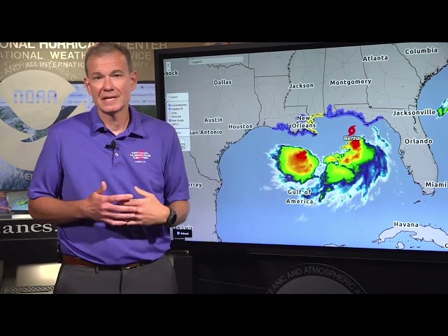 NHC Livestream update on Tropical Storm Bertha from the National Hurricane Center. July 21, 2026