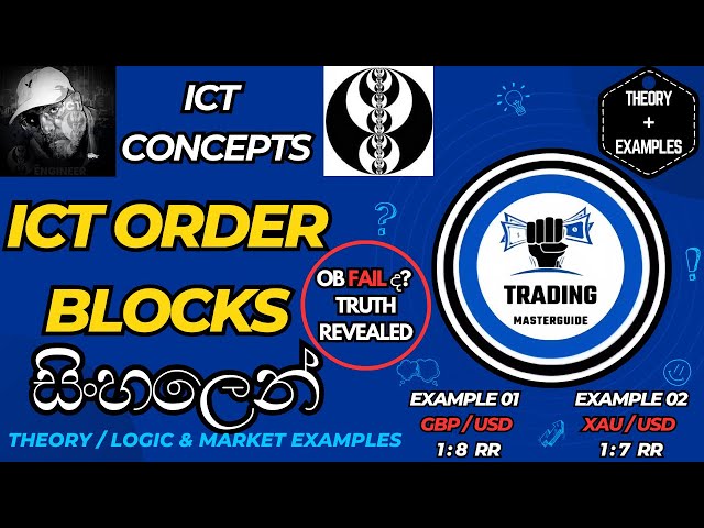 ICT Order Blocks | සිංහලෙන් | Theory+Examples | Trading Masterguide #ICT #orderblocks #SMC #sinhala