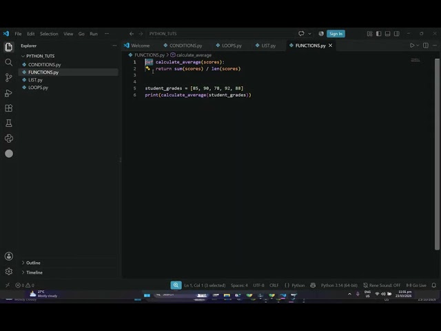 Python Functions & Parameters in 60 SECONDS!