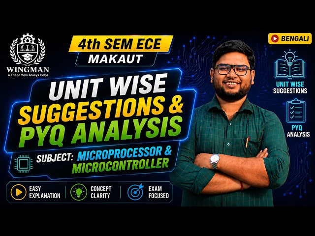 Suggestions 2026 & PYQ Analysis | Microprocessor & Microcontroller | 4th Sem ECE MAKAUT | WINGMAN