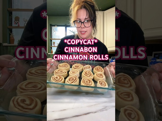 COPYCAT Cinnabon Cinnamon Rolls | MAZERLAZER #copycatrecipes #recipe #shortsviral