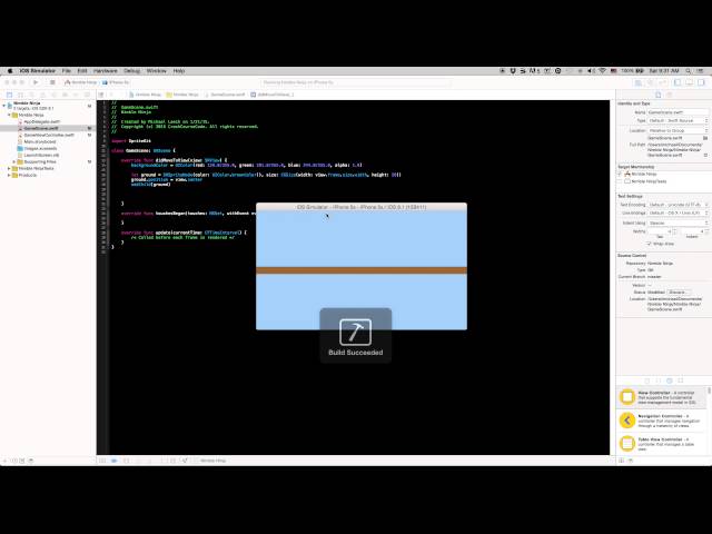 Swift iPhone Game Programming Tutorial - 2 - Intro to SKSpriteNode