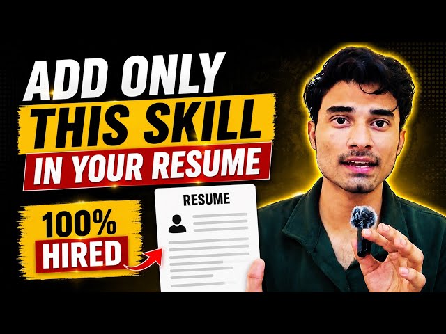 Beleive me add this skill to your Resume #bestresume #resumeforfreshers #vaibhav #vaibhavdeveloper 