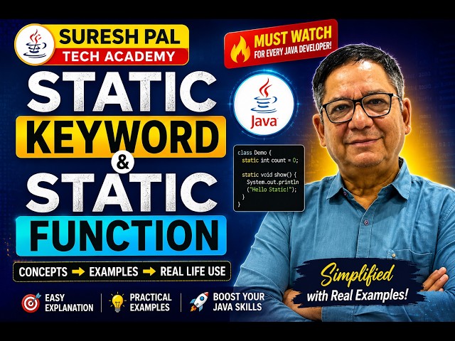 Java Static Keyword & Methods: Everything You Need to Know for Interviews (2026 Updated)
