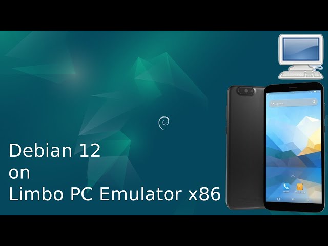 Debian 12 on Limbo PC Emulator x86
