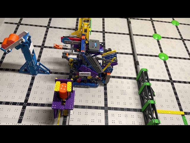 VEX IQ Slapshot Autonomous Driving Taking Two Dispensers 74 Points