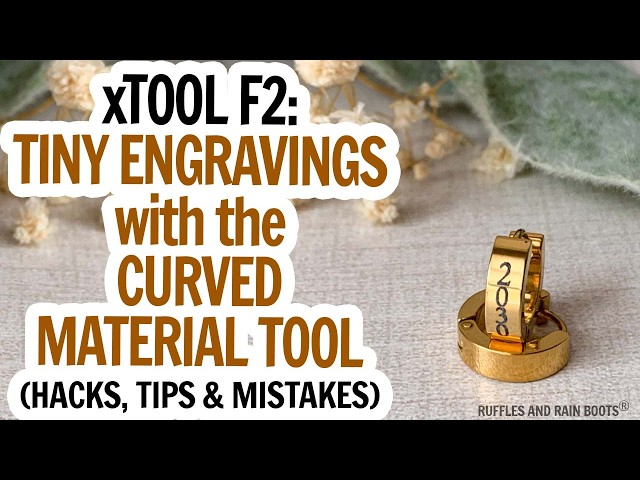 xTool F2 - Engrave Earrings with This Hack in xTool Studio - They're SO Small, The System Bugs Out!