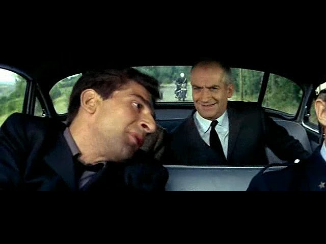 Fantomas 1964 - 8 , Hapisten Kaçma Sahnesi , Louis de Funès