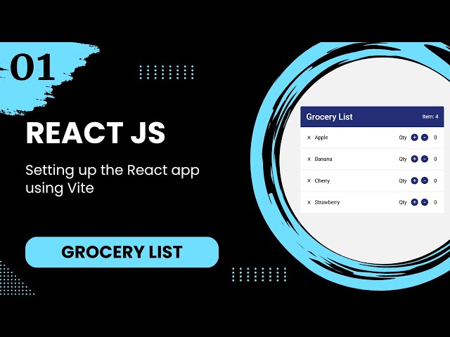 React JS #1 - Setting up the React app using Vite