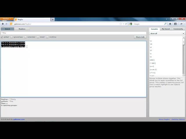 PHP Tutorials  Regular Expressions  OR Operator and Scary Symbols