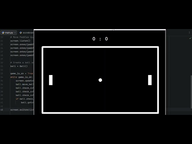 Day22. Pong Game