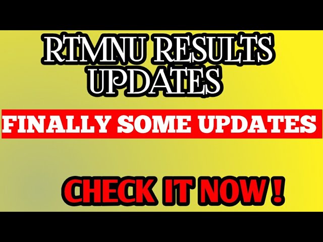 RTMNU Results Updates | Check The Results Now | Nagpur University Exam Updates|