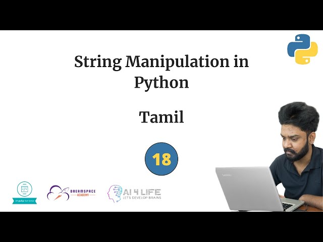 18.String Manipulation in Python | Tamil